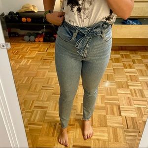 Abercrombie High Waisted Paper Bag Jeans